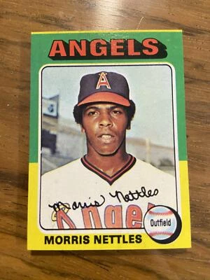 Morris Nettles #632 1975 Topps Mini California Angels baseball - Image 1 of 2