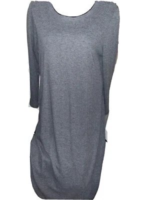 Vestido Coldwater Creek Tonos Grises Hasta la Rodilla Talla PSmall Mujer Mangas 3/4 Foto 1 de 4