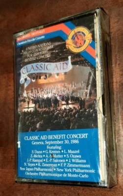 Classic Aid Benefit Concert: Geneva Sept 30, 1986 (Cassette 1987 CBS) New Sealed - Image 1 of 4