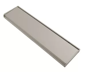 Aluminium Letter Plate Letter Box Satin, Bright or Gold 10 Inch or 12 Inch - Picture 1 of 4