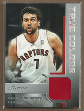 2012-13 Prestige True Colors Materials Raptors Card #20 Andrea Bargnani Jersey