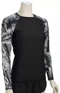 Volcom Stay or Leaf LS Women's Rash Guard - Black - New - Picture 1 of 1