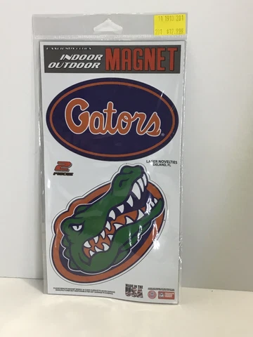 Florida Gators Indoor Outdoor 2 Pack Magnets Licensed Football Cover