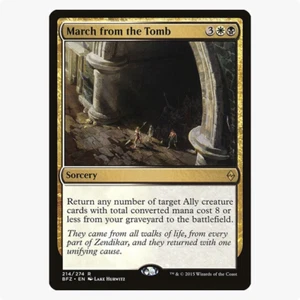 March from the Tomb Battle for Zendikar MTG Rare - Picture 1 of 2
