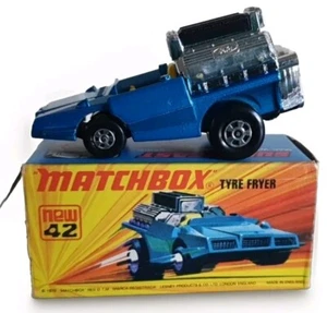 1972 MATCHBOX SUPERFAST No.42 TYRE FRYER DIE-CAST CAR MINT IN BOX MIB VINTAGE - Bild 1 von 11
