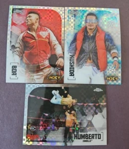 TOPPS WWE CARD 2020 CHROME LOT OF REFRACTOR BOA KUSHIDA AND HUMBERTO - Photo 1 sur 2