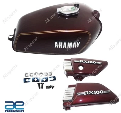 Tanque de combustible de gasolina Yamaha RX100 RX125 y tapa con panel lateral S2u Foto 1 de 4