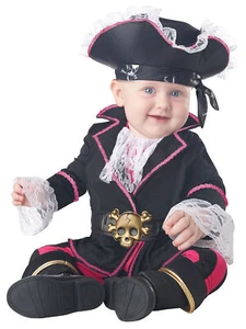 California Costumes Cap'n Cuddlebug Infant Costume, Black/Hot Pink, 6-12Mo - Picture 1 of 2