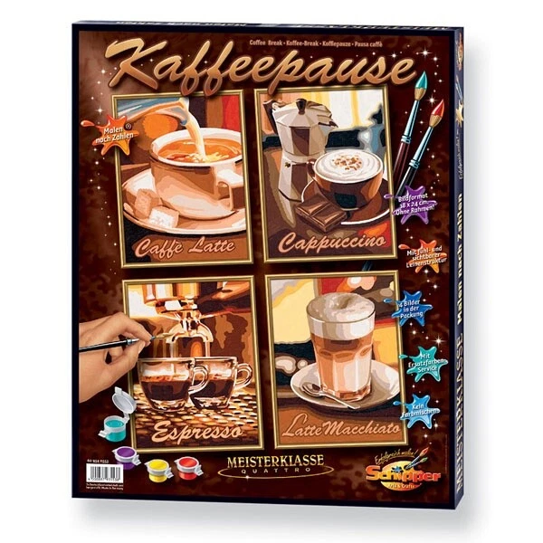 SIMBA SCHIPPER MALEN NACH ZAHLEN QUATTRO KAFFEEPAUSE KAFFEE PAUSE NEU - Bild 1 von 1