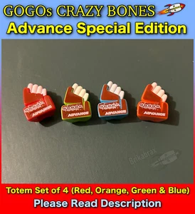 Crazy Bones Gogos - Edición Especial Avanzada - Juego de 4 tótems (USADO) - Imagen 1 de 3