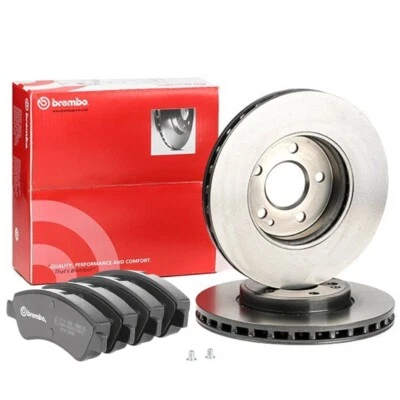 COPPIA DISCHI FRENO ANTERIORI + PASTIGLIE BREMBO FIAT PUNTO (176) / PUNTO (188) - Immagine 1 di 4