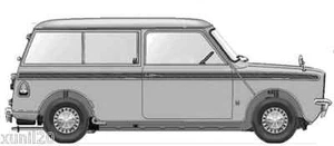 COMPATIBILE CON INNOCENTI MINI CLUBMAN 1969-> CANALINO 2 GOLE SCORRIVETRO VETRO - Imagen 1 de 2