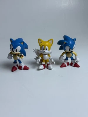 Figuras de acción Sonic Tailspin Sonic Chili Hot Dog - Lote de 3 - 2,5" Sega Foto 1 de 4
