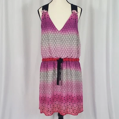 Vestido I Heart Ronson para mujer talla XL sin mangas púrpura, rosa, negro nuevo con etiquetas Foto 1 de 4
