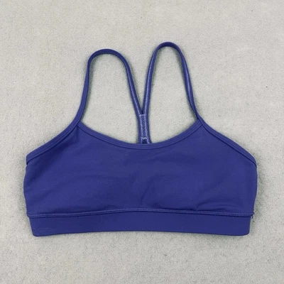 Sujetador deportivo Lululemon para mujer 6 púrpura flujo liso Y yoga entrenamiento acolchado ligero Foto 1 de 4