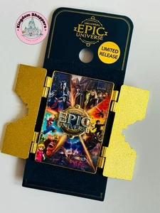 2025 Universal Epic Universe 5 Portal Bisagra Potter Nintendo Grand Opening Pin LR - Imagen 1 de 3