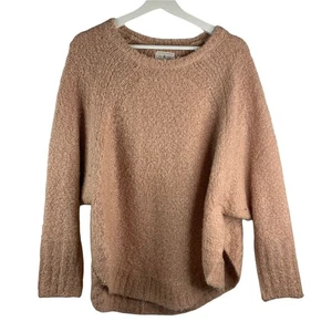 Lou & Grey Size M / L Poncho Sweater Wool Blend Boulce Blush Long Sleeve Women’s - Picture 1 of 8