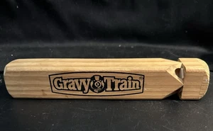 Vintage Wooden Toy Advertising Gravy Train Whistle 8 1/2" - Picture 1 of 7