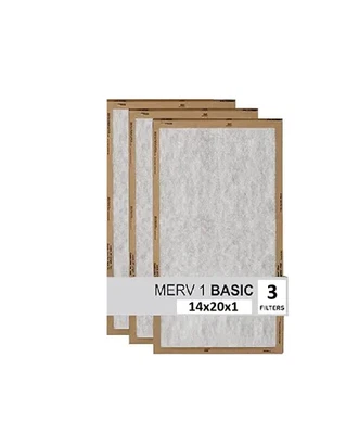 3M Filtrete 14x20x1 Air Filter MERV 1 HVAC AC Furnace Filter Replacement - 3pk - Image 1 of 2