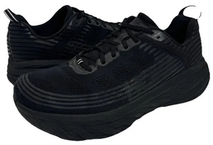 Zapatos de trabajo Hoka One One Bondi 6 anchos para hombre 11,5 (2E) triple negros para correr en carretera - Imagen 1 de 9