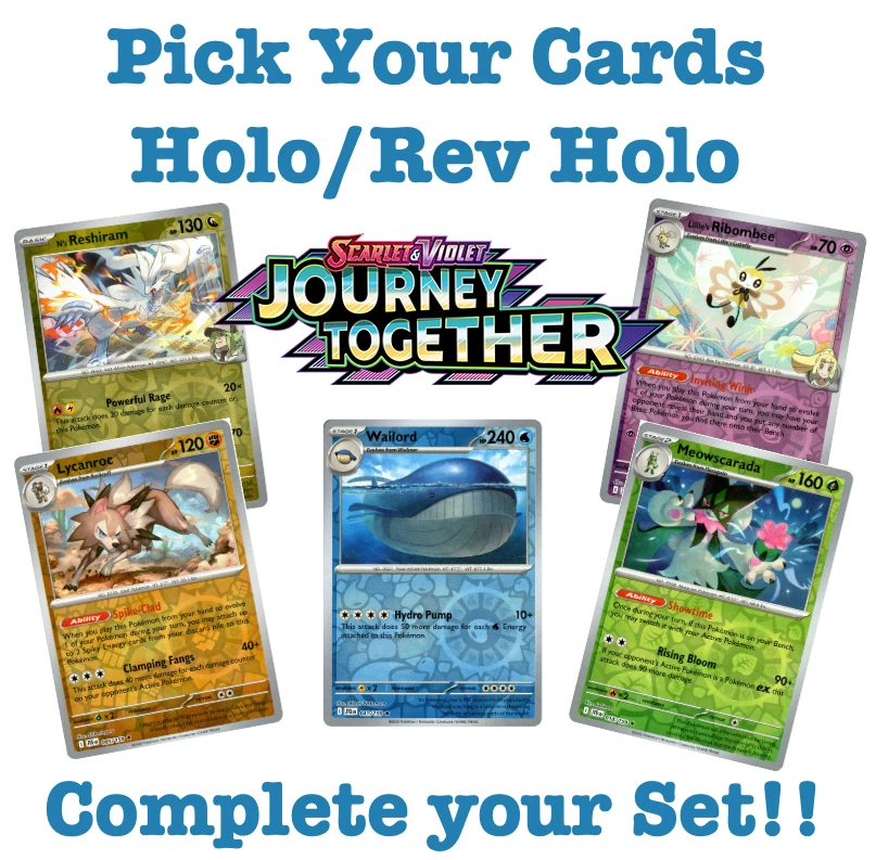 Pokemon Journey Together Holo/Reverse Holo -Pick your card 1-159 - Image 1 of 1