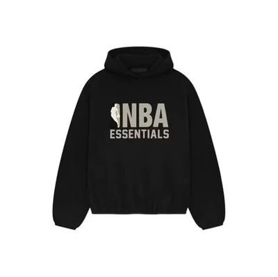 Essentials NBA Sudadera con Capucha Negra Nueva Foto 1 de 2