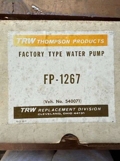 NOS 原装 1961 - 63 庞蒂亚克 T4,4 气缸暴风雨水泵 — 第 1/4 张图片