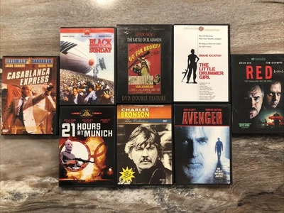 Old School Violent Action Film 8 DVD Collection Bronson Kinski Pleasence Nero - Image 1 of 4