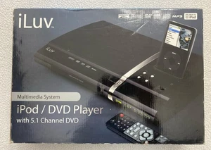 iLuv i1255-01 Slim Desktop 5.1 Channel DVD Player and Dock for iPod New - Picture 1 of 6