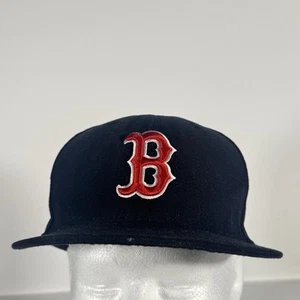 Boston Red Sox New Era MLB On-Field 59FIFTY Fitted Hat Navy Blue Size 7 1/8 - Picture 1 of 5