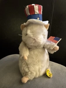 Gemmy 4th Of July Singing Dancing “Yankee Doodle” Hamster - 8" Tall Sammy Works - Picture 1 of 8