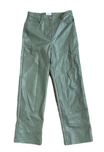 Wilfred Kunstlederhose mittelhoch salbei oliv hellgrün hoher Bund Größe 2 - Bild 1 von 8