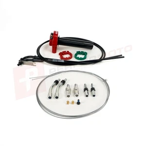 Acelerador de acción rápida Domino Red XM2 y cables universales para adaptarse a bicicletas MUTT - Imagen 1 de 6