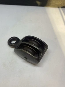 Mini Doppelrad Riemenscheibe Stahl vernickelt 2-3/4" Zoll, lang # - Bild 1 von 6