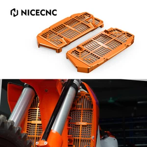 CNC Engine Radiator Guards Protector For KTM XC XCF SX SXF 125-450 2023-2025 - Picture 1 of 11