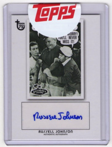 2013 Topps 75th Russell Johnson Autograph Card THE PROFESSOR GILLIGAN'S ISLAND