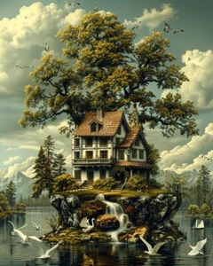 Whimsical Worlds: Bizarre and Eccentric 8x10 Art Prints to Amaze 68431037 - Picture 1 of 1