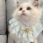 Pet Scarf Eye-catching Decorative Cat Dog Bowknot Collar Pet Lace Neck Strap