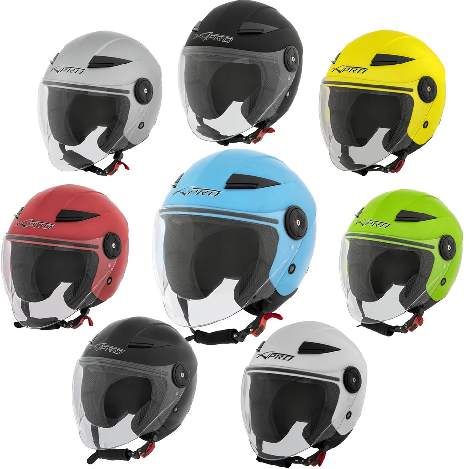 Casco Jet Scooter Moto Quad Omologato ECE 22 Visiera Sonicmoto - Immagine 1 di 3