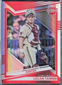 2023 Elite Extra Edition Status Red /299 #55 Logan Tanner RC - Cincinnati MINT - Bild 1 von 2
