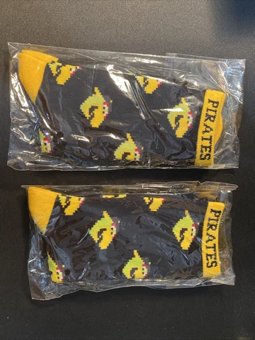 Pittsburgh Pirates Socks !! 2 Pairs!!! New. One Size Fits Most Cover