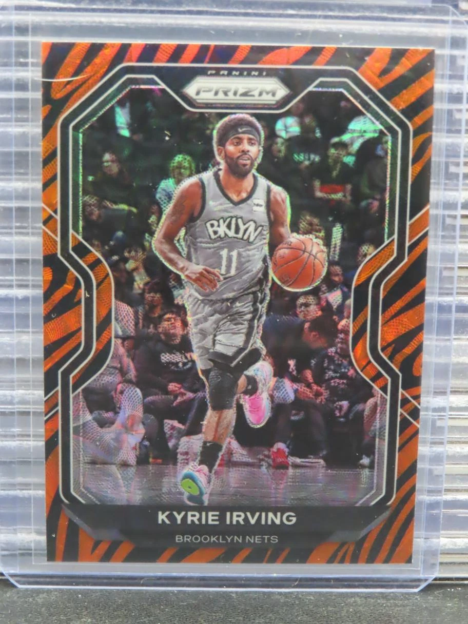 2020-21 Prizm Kyrie Irving Tiger Stripe Choice Prizm SP #139 Nets