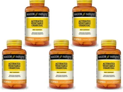 CARBÓN VEGETAL ACTIVADO CARBÓN VEGETAL ACTIVADO 5x60 = 300 CÁPSULAS  Foto 1 de 3