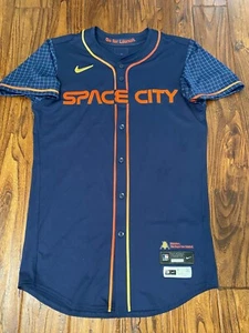 Maglia Houston Astros Space City 2024 Game Issued City Connect taglia 40 MLB originale - Foto 1 di 7