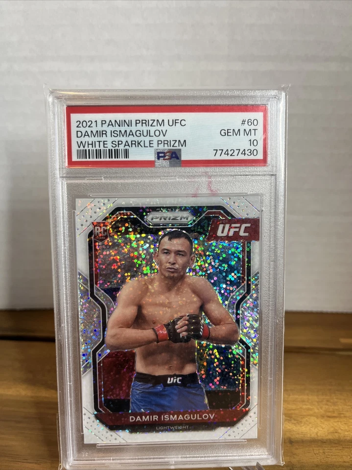 2021 Panini Prizm UFC White Sparkle Damir Ismagulov PSA 10 - Image 1 of 1