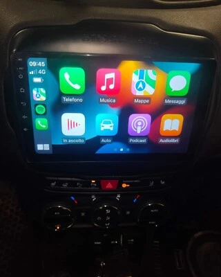 AUTORADIO ANDROID 13 9" JEEP RENEGADE NAVI CARPLAY SCHERMO  2GB RAM DSP - Immagine 1 di 4