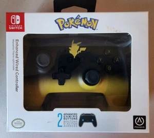 NEW PowerA Pokemon Pikachu Fade Enhanced Wired Controller For Nintendo Switch - Picture 1 of 10