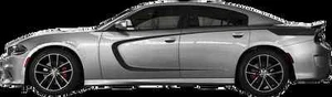 Acentos traseros vieiras laterales Qtr rayas gráficas de vinilo para Dodge Charger 2015 en adelante - Imagen 1 de 1