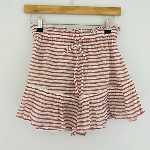 BILLABONG Shorts Size 10 Kahlua Rustic Frilled Striped White Red RRP $59.99 - Bild 1 von 11