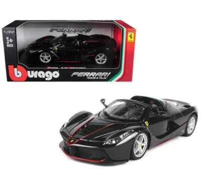 Ferrari LaFerrari Aperta 2016 escala 1/24 modelo diecast de Bburago - negro - caja Foto 1 de 4